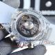 Hublot Big Bang Unico sapphire case rainbow diamond bezel transparent rubber strap replica watch (8)_th.jpg